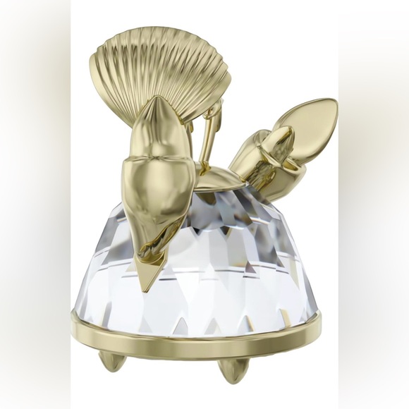 Swarovski Gold and Clear Crystal Crab Figurine - Picture 6 of 14